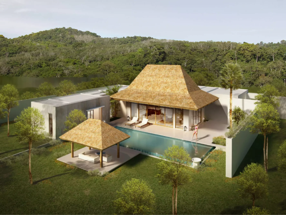 tropical balinese pool villa