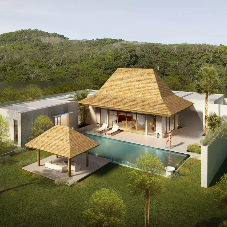 tropical balinese pool villa